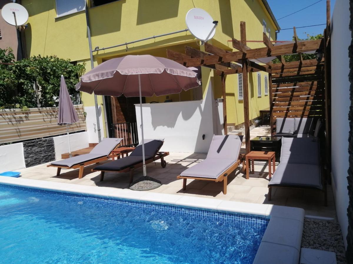 Apartment Rustica Zadar With Exclusive Use Of The Pool-Ground Floor エクステリア 写真